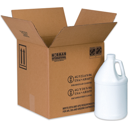 Haz Mat Plastic Jug Shipping Boxes