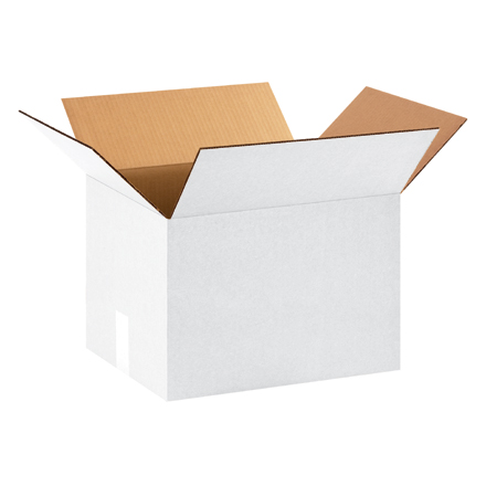 15 x 12 x 10" White Corrugated Boxes