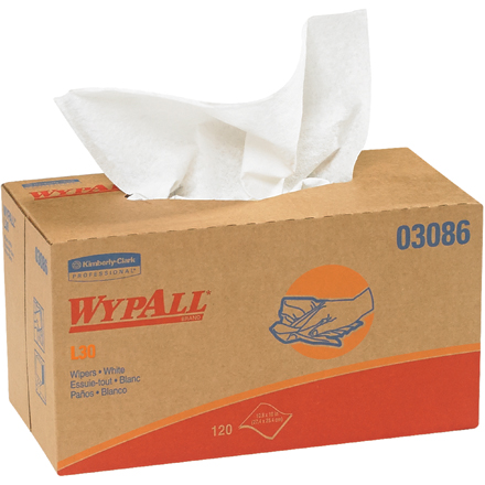 Kimberly Clark<span class='rtm'>®</span> WypALL<span class='afterCapital'><span class='rtm'>®</span></span> L30 Economy 10 x 9.8" Wipers Dispenser Box