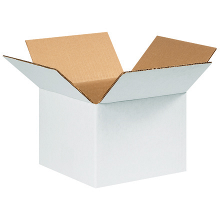 6 x 6 x 4" White Corrugated Boxes