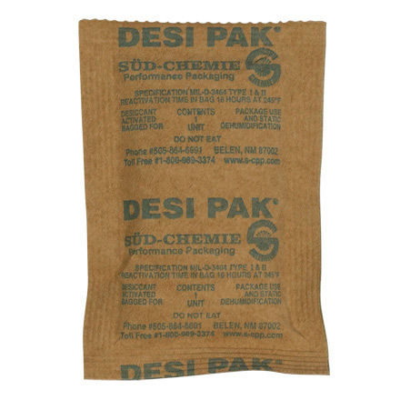 3 x 4 x 1/4" Kraft Clay Desiccants - 34 Gallon Drum