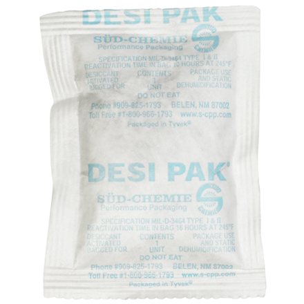 3 x 4 x 1/4" Tyvek<span class='rtm'>®</span> Clay Desiccants - 34 Gallon Drum