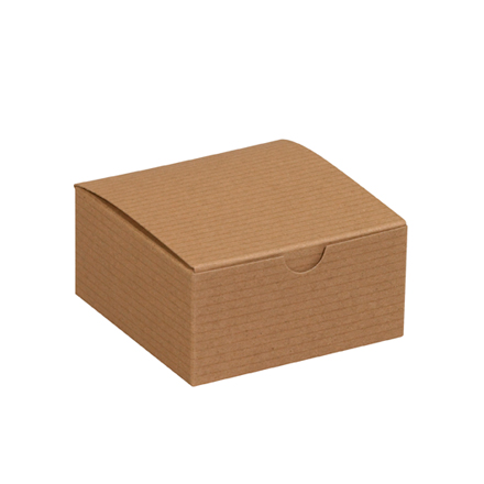 4 x 4 x 2" Kraft Gift Boxes