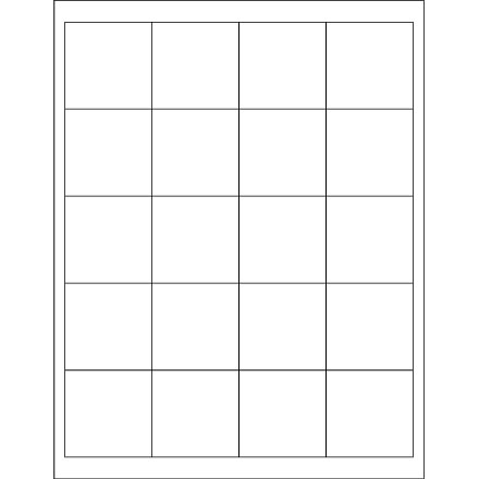 2 x 2" Weather-Resistant Laser Labels