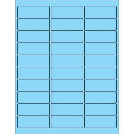 Fluorescent Rectangle Laser Labels