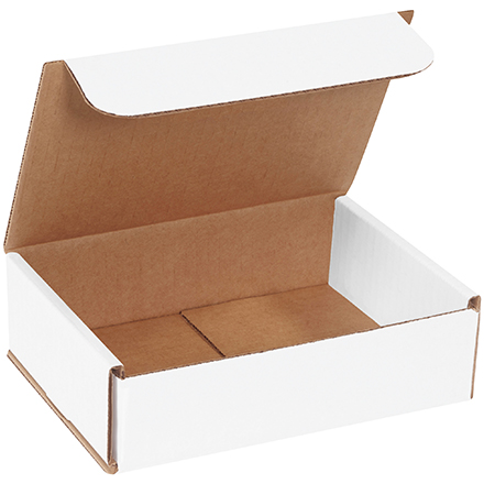 7 x 5 x 2" White Corrugated Mailers