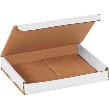 8 x 6 x 1" White Corrugated Mailers