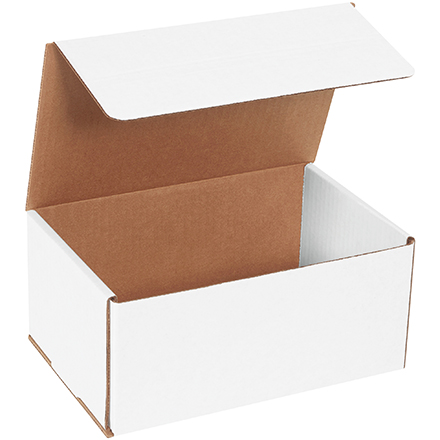 9 x 6 x 4" White Corrugated Mailers